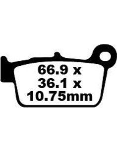 Brake Pad Fa-Tt Series Carbon Fiber EBC FA367TT