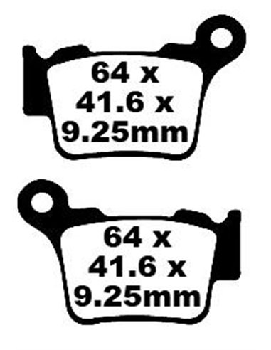 Plaquettes de frein en fibre de carbone EBC FA368TT
