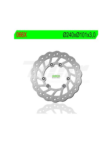 Disco de freno NG ondulado 066X Ø240 x Ø101 x 3. Posición: Delantera.