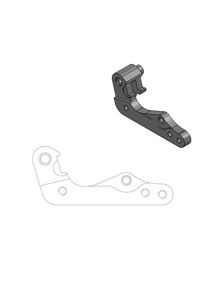 Suport reubicador per pinça de fre OEM B / K / Hu MOTO-MASTER 211.055