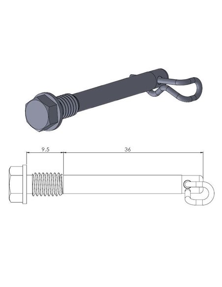 Pins de pastilla de fre MOTO-MASTER 213042