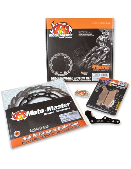 Oversized Flame Floating Brake Disc Kit 270mm 310026 MOTO-MASTER 310026