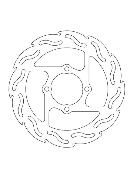 Brake disc Rear brake disc MOTO-MASTER 110228