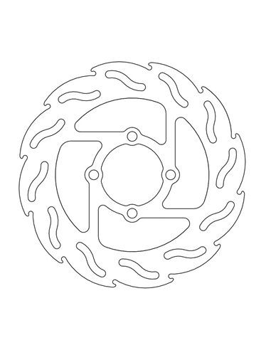 Brake disc Rear brake disc MOTO-MASTER 110 230