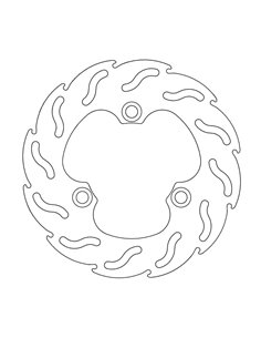 Disco de freio Disco de freio traseiro MOTO-MASTER 110304