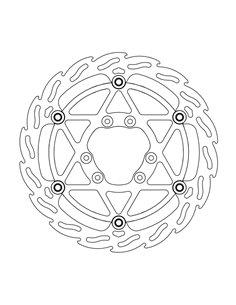 270 Ovs Flame Fr Disc MOTO-MASTER Disque de frein flottant 112086