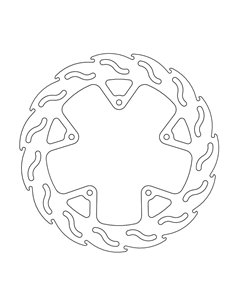 Rear brake disc Fix Flame Right MOTO-MASTER 110315