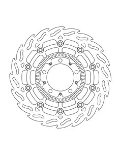 Front brake disc Float Flam Abs-Fit MOTO-MASTER 112073