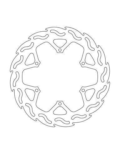 Disque de frein arrière Tm 125-530 MOTO-MASTER 110263