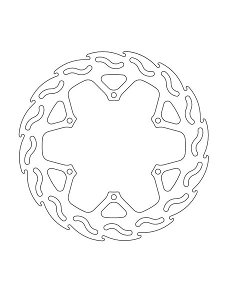 Rear brake disc Tm 125 - 530 MOTO-MASTER 110263