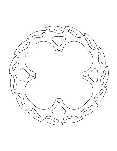 Rear brake disc Tm 125 - 530 MOTO-MASTER 110265