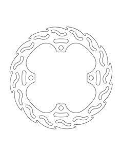 Disco de freno trasero Hon Cr125/25 MOTO-MASTER 110383