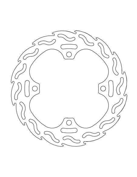 Disque de frein arrière Hon Cr125 / 25 MOTO-MASTER 110383
