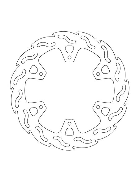 Disque de frein arrière Yam Wr Wrf MOTO-MASTER 110387