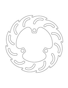 Rear brake disc Honda MOTO-MASTER 110 250