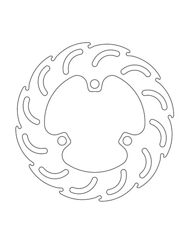 Rear brake disc Honda MOTO-MASTER 110 250