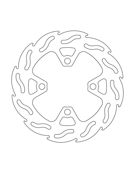 Rear brake disc Kawasaki MOTO-MASTER 110321