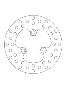 Disque de frein avant rond Honda MOTO-MASTER 110117