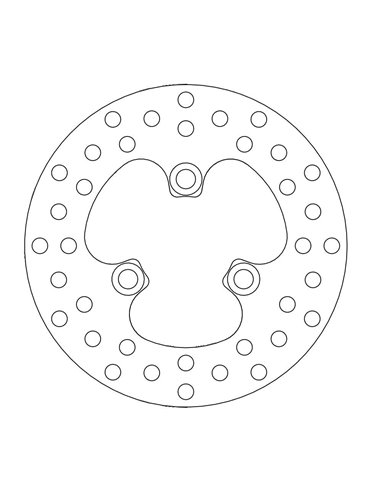 Disc de fre davanter Round Honda MOTO-MASTER 110.117