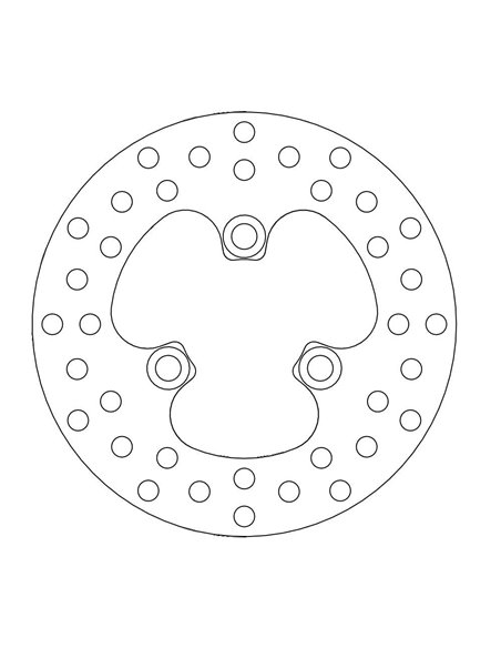 Disque de frein avant rond Honda MOTO-MASTER 110117