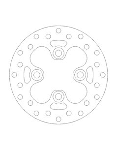 Front brake disc Round Kawasaki MOTO-MASTER 110320