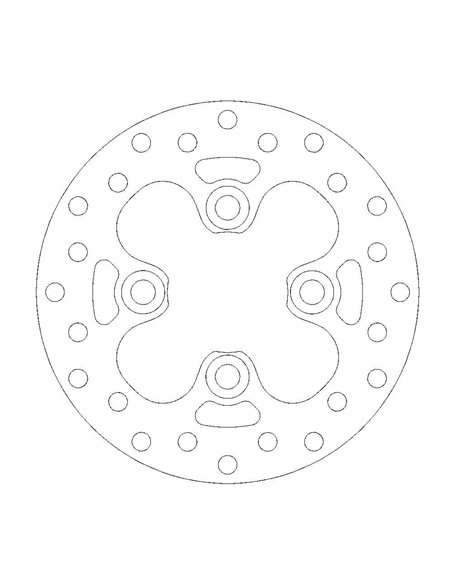 Front brake disc Round Kawasaki MOTO-MASTER 110320