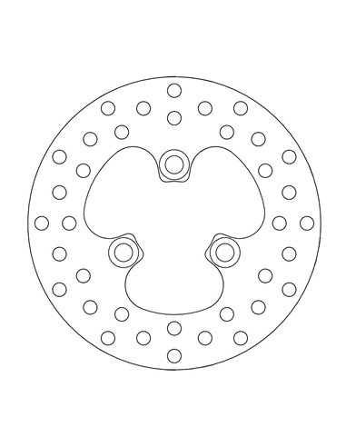 Front brake disc Round Suzuki MOTO-MASTER 110151