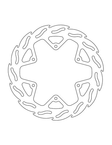 Fixation de disque de frein arrière 4.4Mm MOTO-MASTER 110598