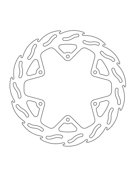 Fixation de disque de frein arrière 4.4Mm MOTO-MASTER 110598