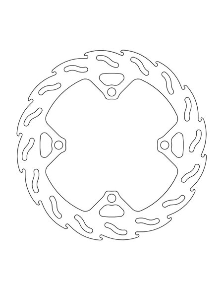 Fixation de disque de frein arrière 4.4mm MOTO-MASTER 110599