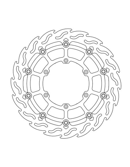Disco de freio dianteiro Motomastr Sm MOTO-MASTER 112236