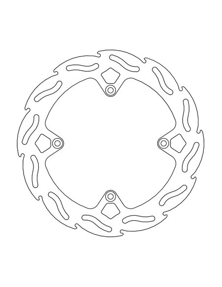 Disco de freno trasero Fix Flame 4.4 MOTO-MASTER 110516