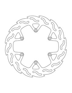 Rear Brake Disc Fix Flame Rig MOTO-MASTER 110600