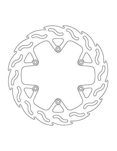 Rear Brake Disc Fix Flame Rig MOTO-MASTER 110600