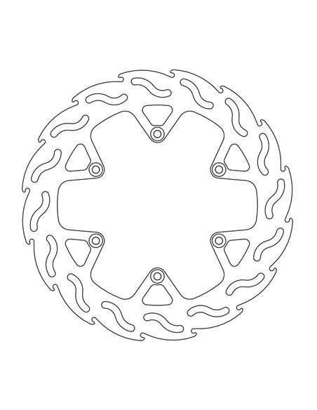 Disco de freno trasero Fix Flame Rig MOTO-MASTER 110600