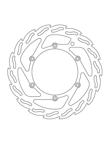 Front brake disc Fix Flame Lef MOTO-MASTER 110623