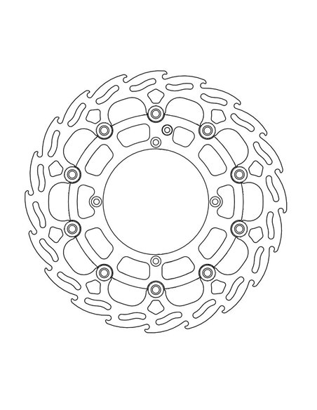 Disco de freno delantero Float Flame L MOTO-MASTER 112143