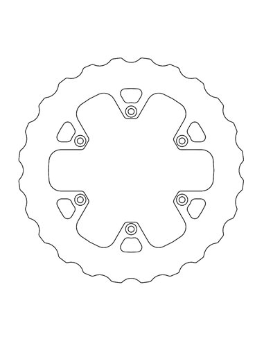 Wave MOTO-MASTER rear brake disc 110694