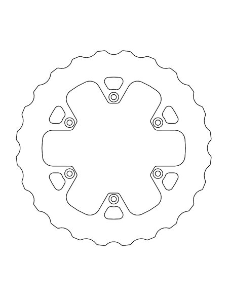 Wave MOTO-MASTER rear brake disc 110694