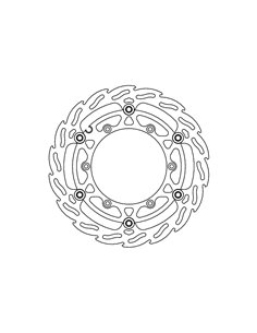 Disco de freno delantero Float Flame MOTO-MASTER 112268