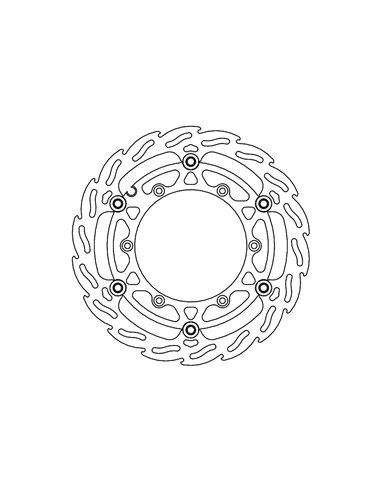 Disco de freno delantero Float Flame MOTO-MASTER 112268