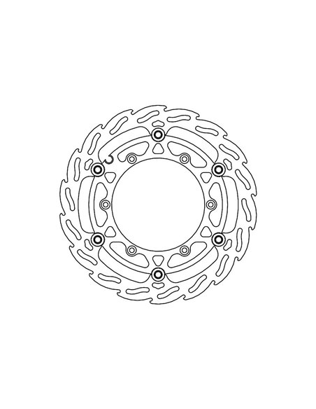 Disco de freno delantero Float Flame MOTO-MASTER 112268