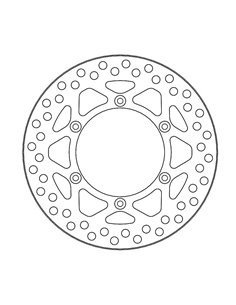 Disco de freio traseiro vintage MOTO-MASTER 110820