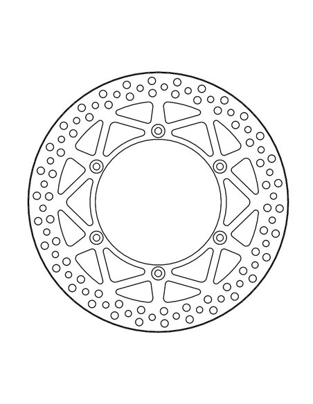 Disco de freio dianteiro vintage MOTO-MASTER 110821