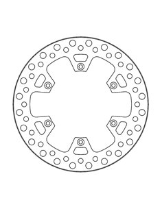 Disco de freio traseiro vintage MOTO-MASTER 110830