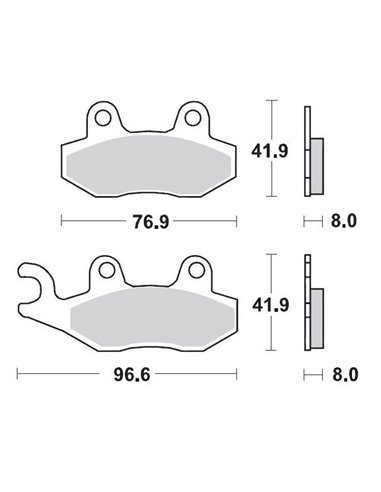 Front brake pads 091911 Yam Atv MOTO-MASTER