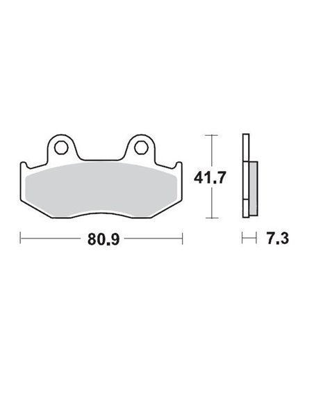 Pastilles de fre Honda MOTO-MASTER 090.411