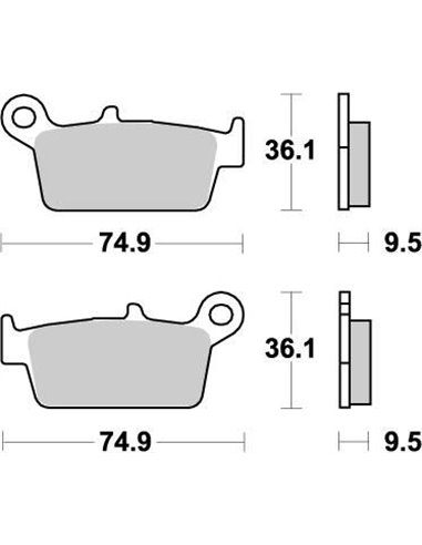 Rear brake pads Nitro MOTO-MASTER 091821
