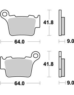 Nitro MOTO-MASTER rear brake pads 094421