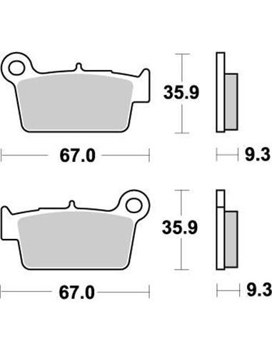 Pastillas de freno traseras Nitro MOTO-MASTER 094521